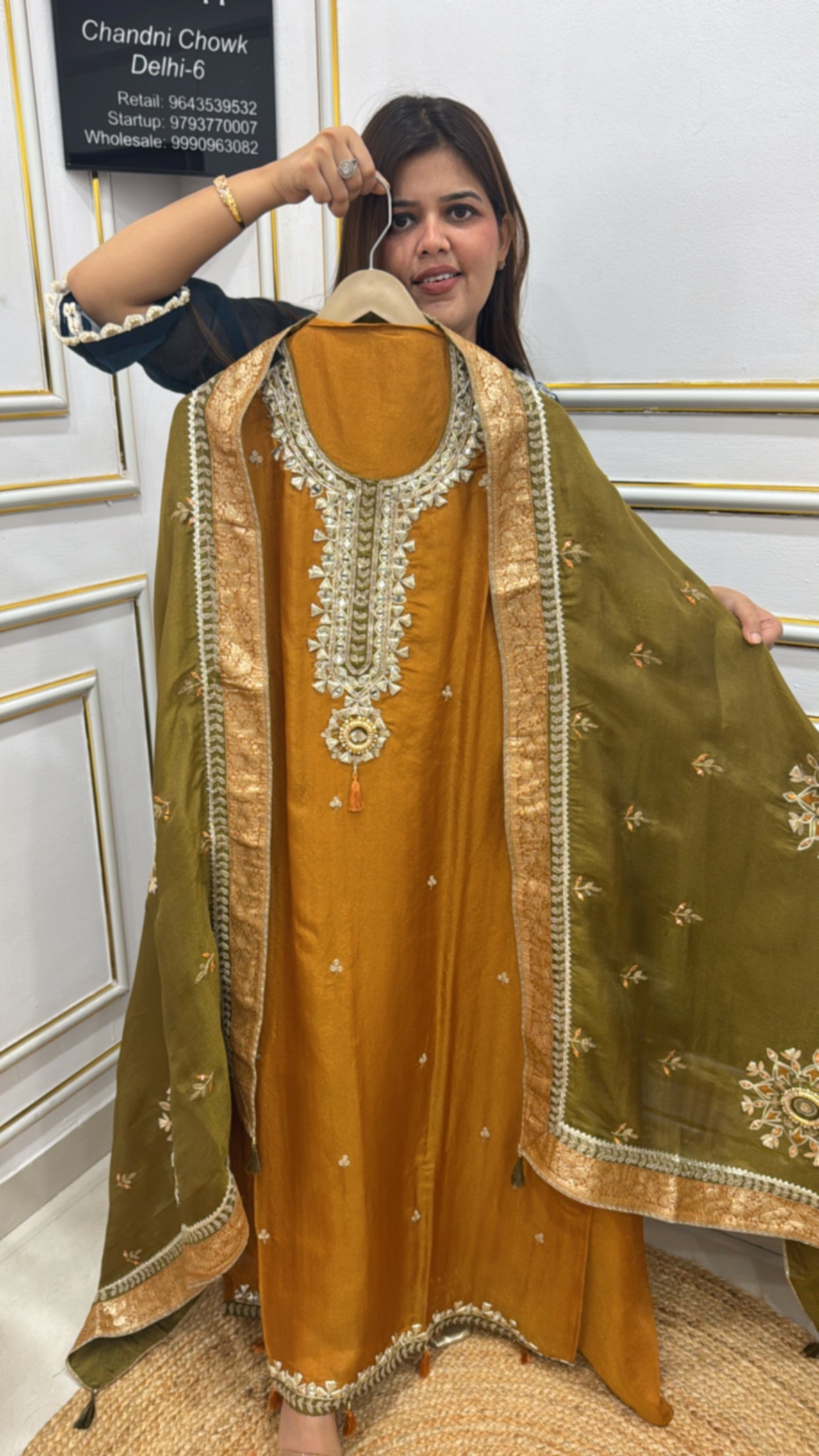 Premium pure kajivaram silk Designer suit Unstriched GF 225