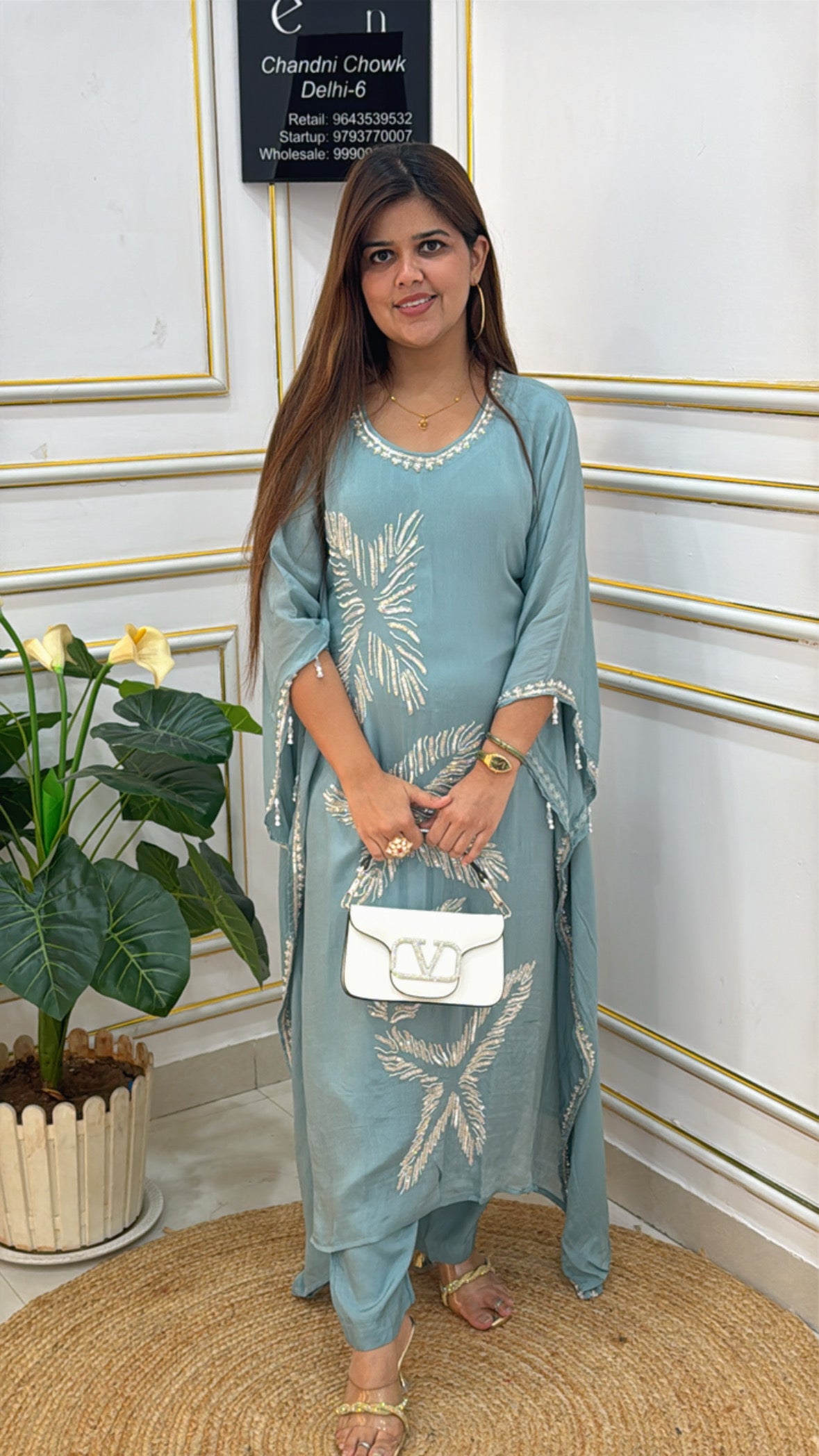 Premium pure Chinnon crop with premium pure Chinnon flapper size 42-44  SF 10