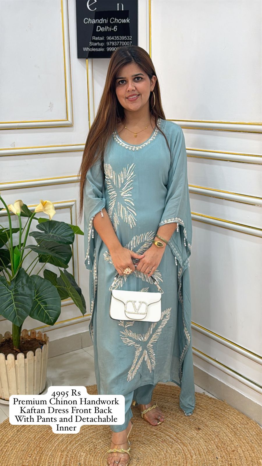 Premium pure Chinnon crop with premium pure Chinnon flapper size 42-44  SF 10