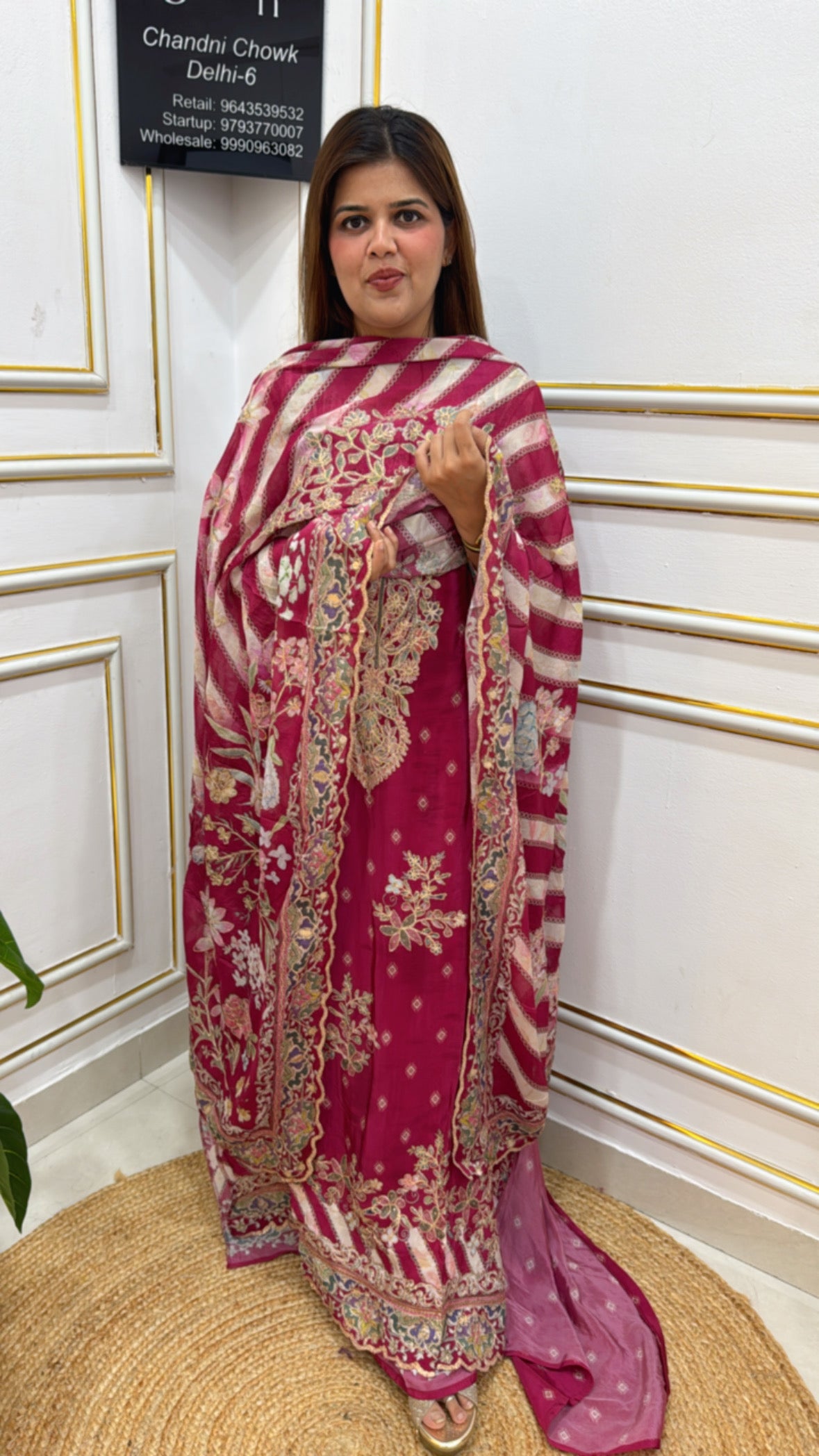 PREMIUM CRAPE DIGITAL PRINT WITH PITTA WORK ALL OVER SUPER CLASSY GF 206