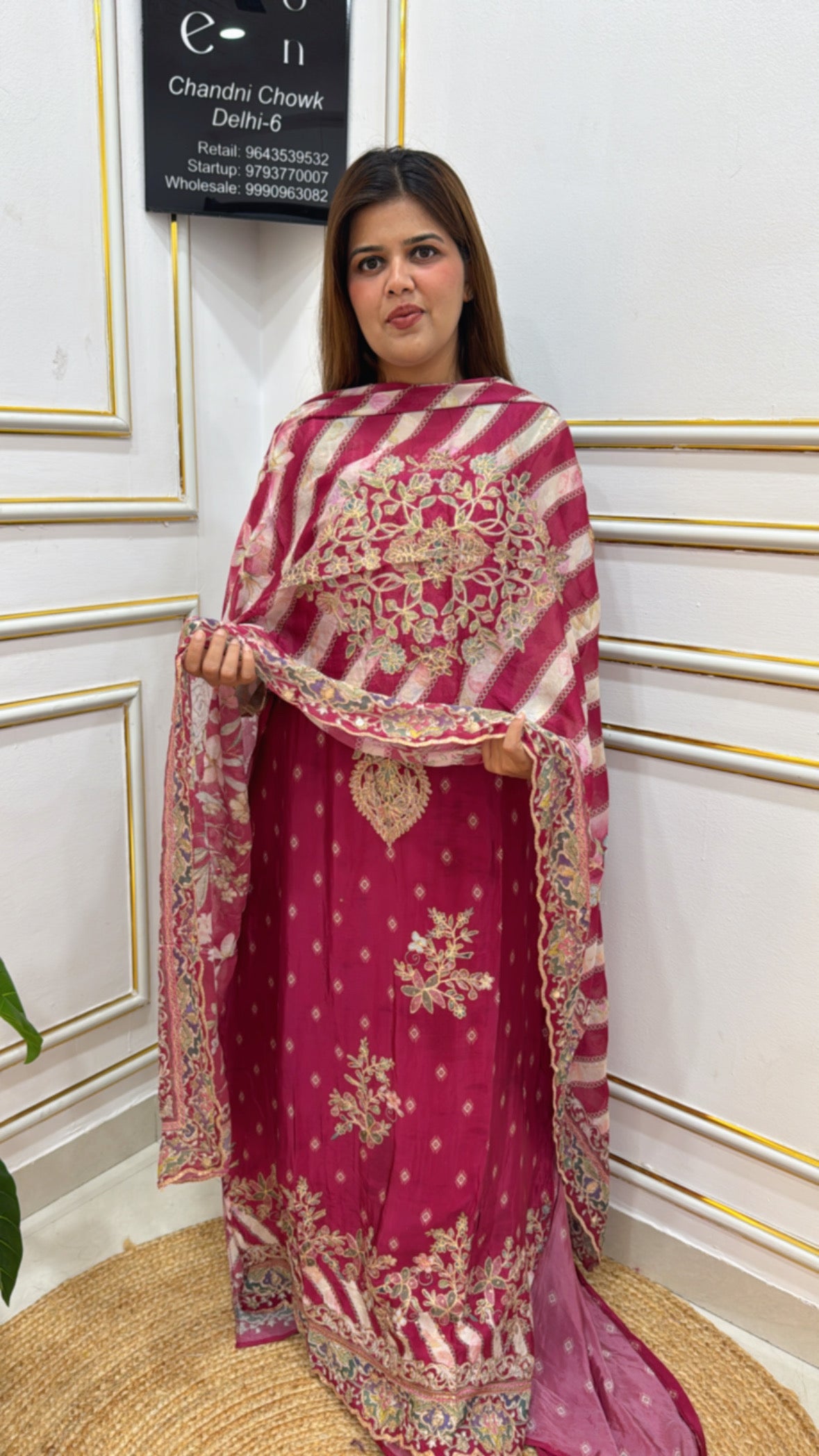 PREMIUM CRAPE DIGITAL PRINT WITH PITTA WORK ALL OVER SUPER CLASSY GF 206