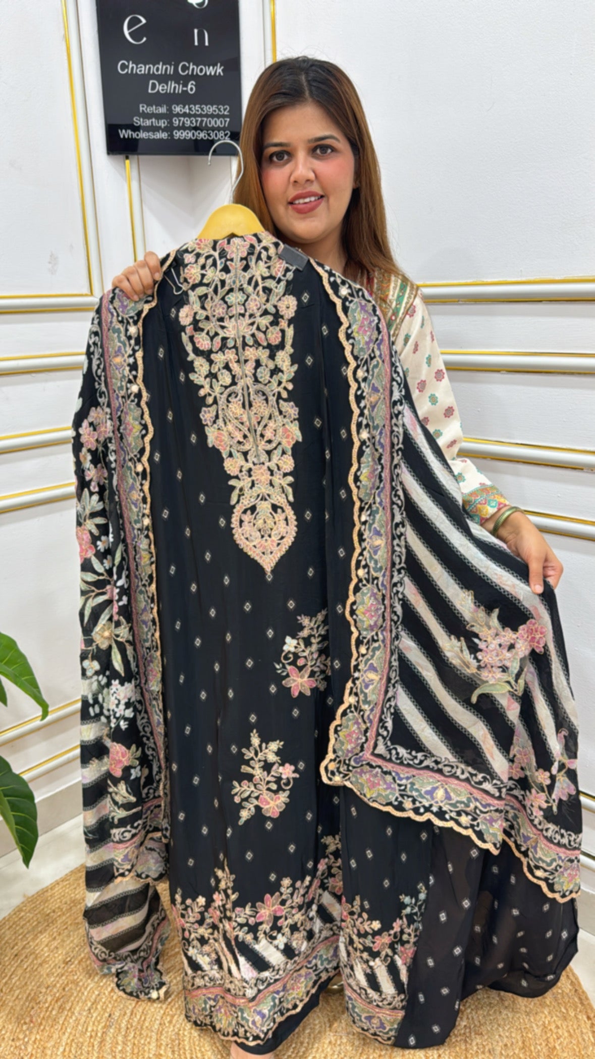 PREMIUM CRAPE DIGITAL PRINT WITH PITTA WORK ALL OVER SUPER CLASSY GF 206