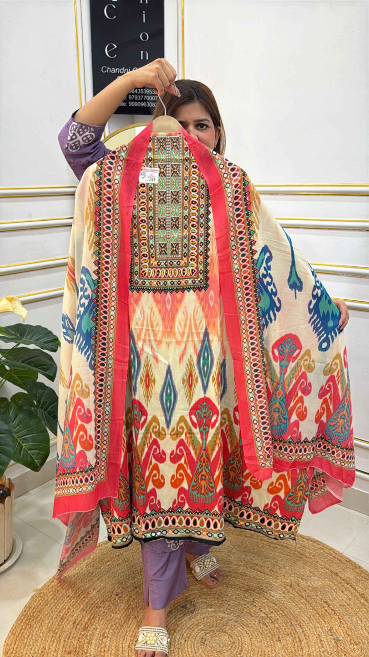 Colorful The Grace Fashion traditional kurta showcasing vibrant patterns and detailed embroidery